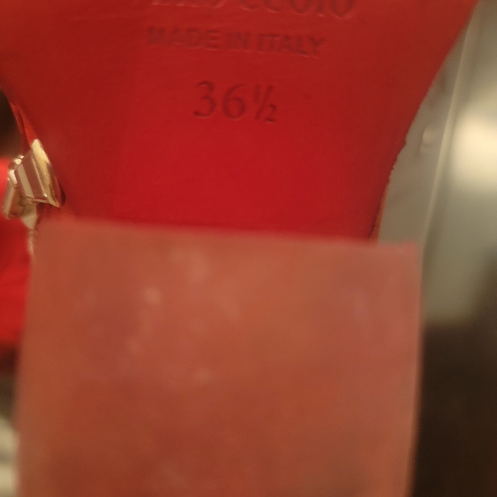 Free People Red Heeled Boots with Silver Accents - Picture 6 of 8
